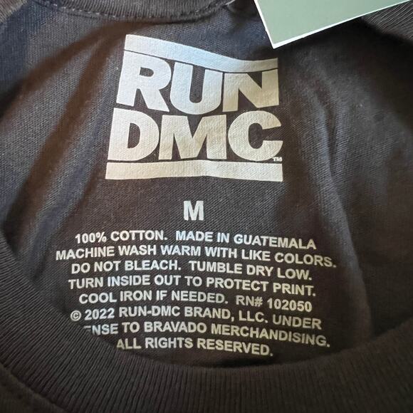 Women's RUN DMC Floral Short Sleeve Graphic T-Shirt - Size Medium - NWT - Picture 2 of 5